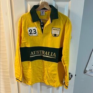 Yellow and Green Australia Rugby Shirt
